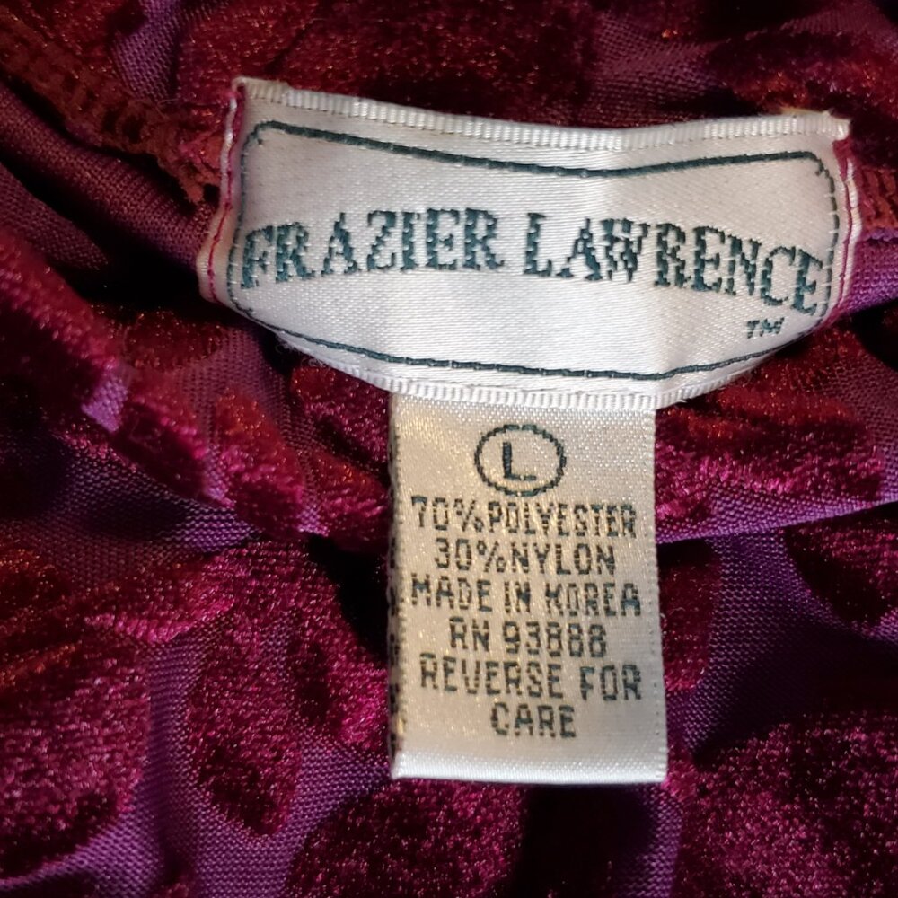 Frazier Lawrence Whimsigoth Sheer Velvet Shirt Large - Picture 5 of 7